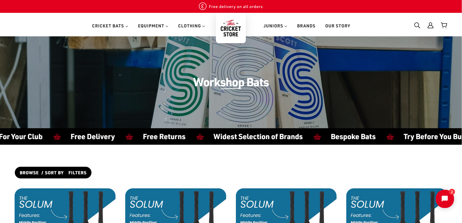 The Cricket Store Project Image