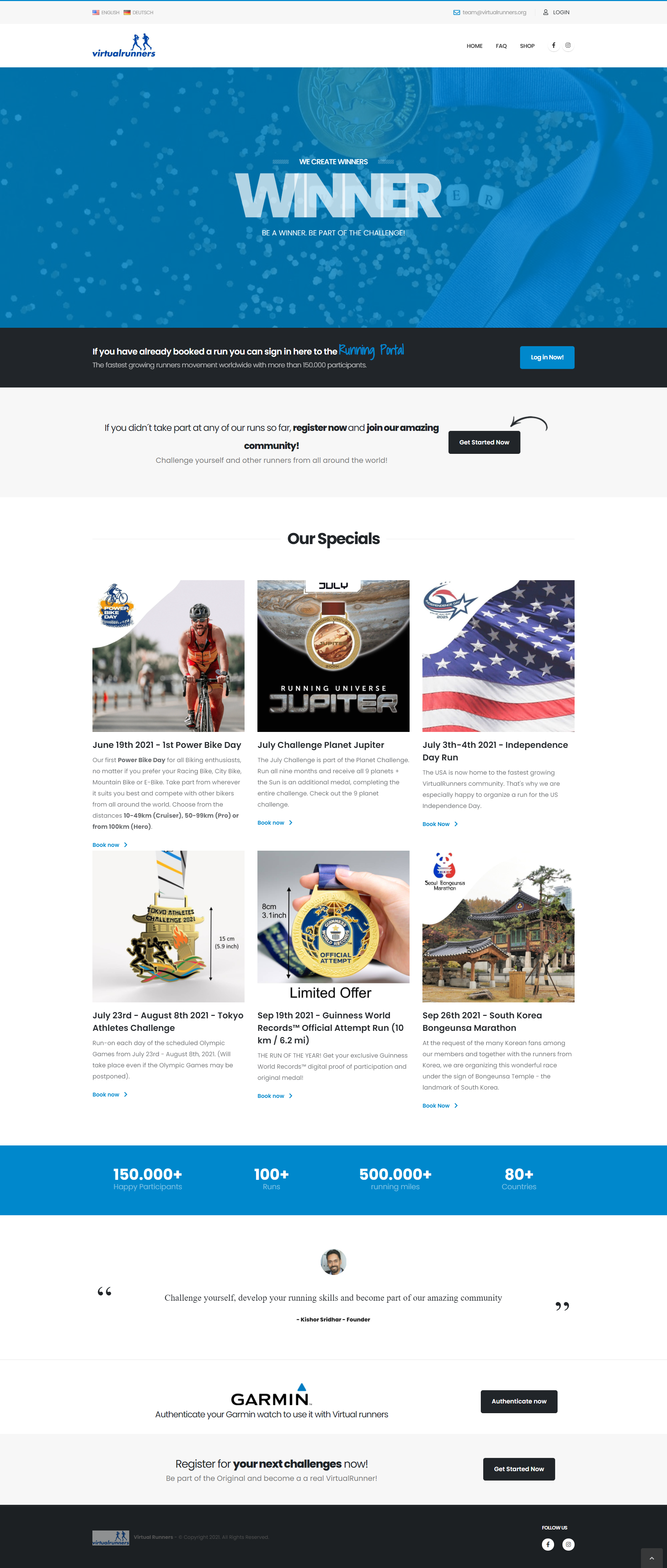 Virtual Runners Project Image